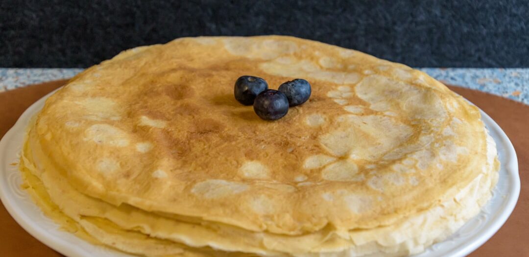 Citroen Ricotta Pannenkoeken met Verse Bosbessen
