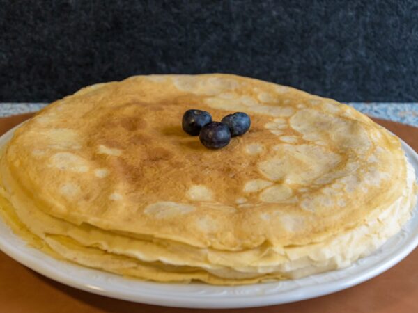 Citroen Ricotta Pannenkoeken met Verse Bosbessen