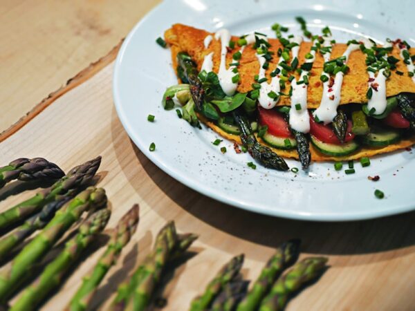 French Spring Asparagus Omelette