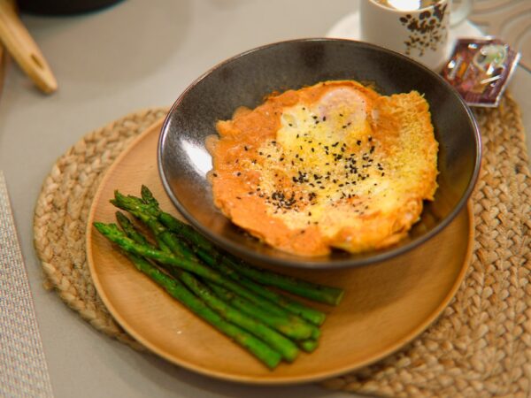 French Spring Asparagus and Cheese Omelette