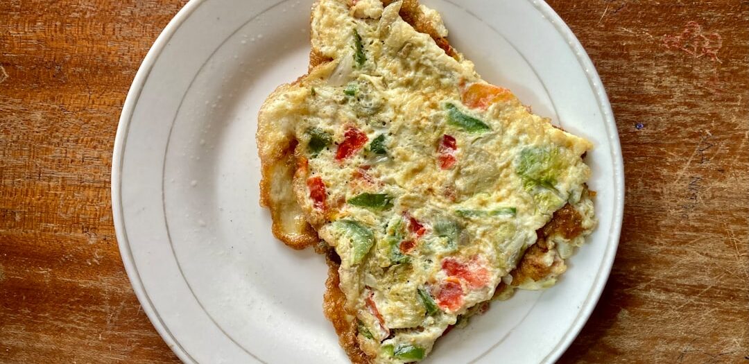 Greek Spring Vegetable Omelet with Feta
