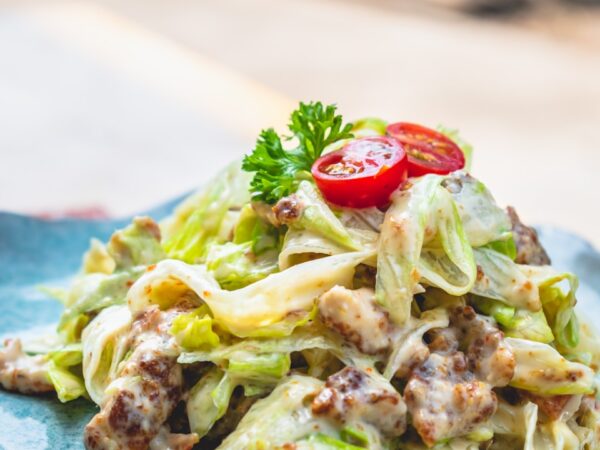 Käsespätzle with Green Salad