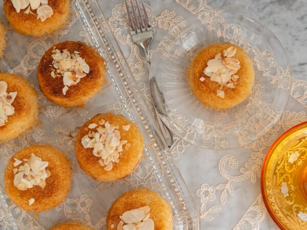 Msemen with Honey and Almonds