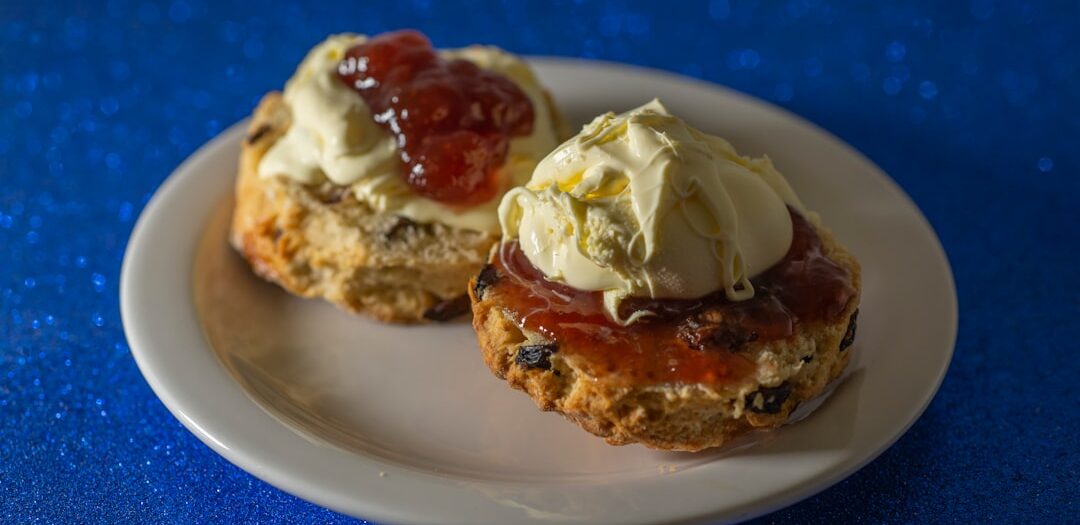 Crumpets with Jam and Clotted Cream