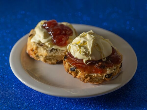 Crumpets with Jam and Clotted Cream