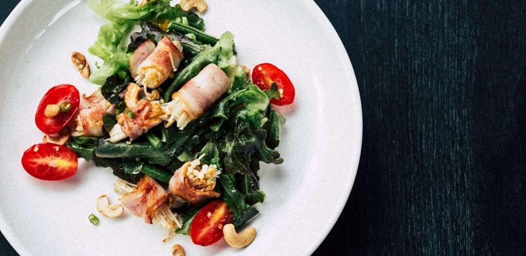 Spanish Spinach Salad with Serrano Ham