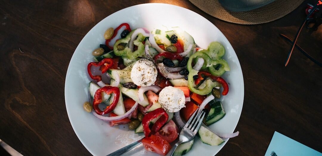Greek Salad with Feta and Olives