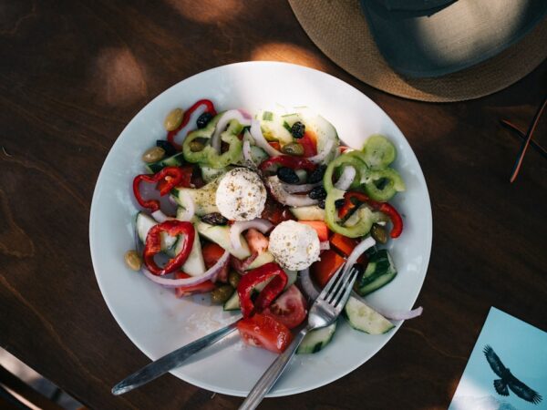 Greek Salad with Feta and Olives