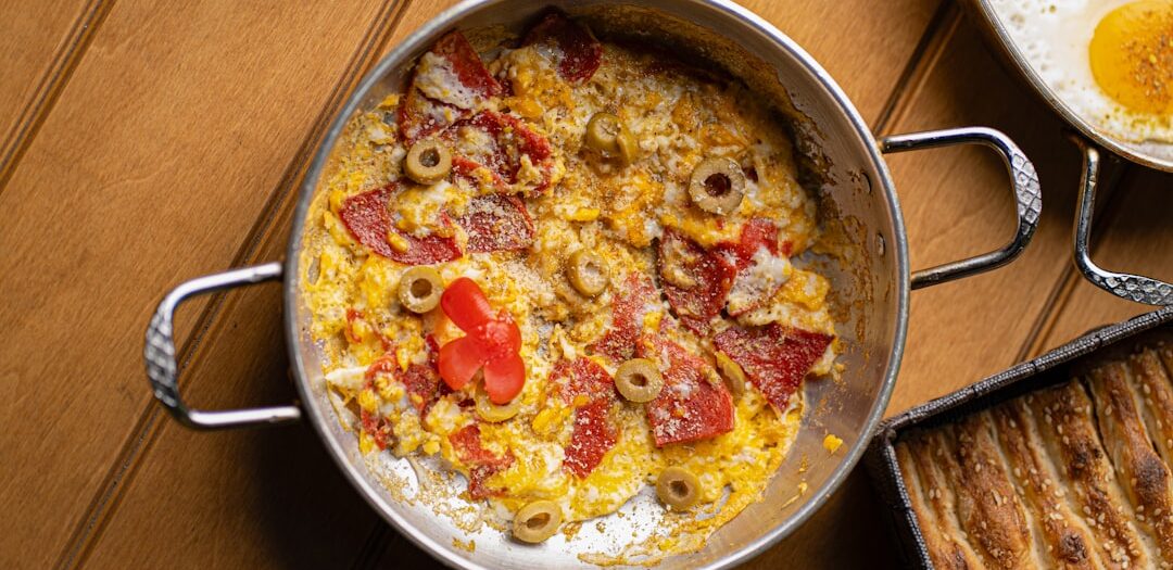 Menemen – Turkish Scrambled Eggs with Spring Vegetables