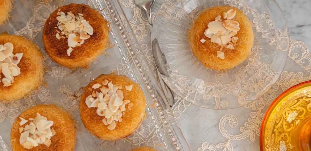 Moroccan Msemen with Honey and Almonds