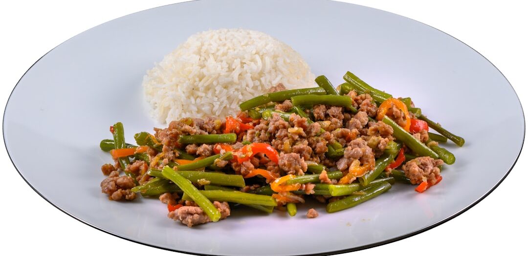 Spring Vegetable Beef Stir-Fry with Rice