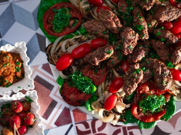 Moroccan Salad with Grilled Vegetables and Chermoula