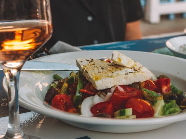 Greek Salad with Feta and Olives