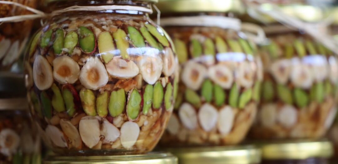 Moroccan Msemen with Honey and Almonds