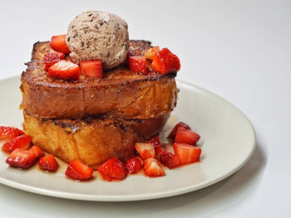 French Brioche French Toast with Berry Compote