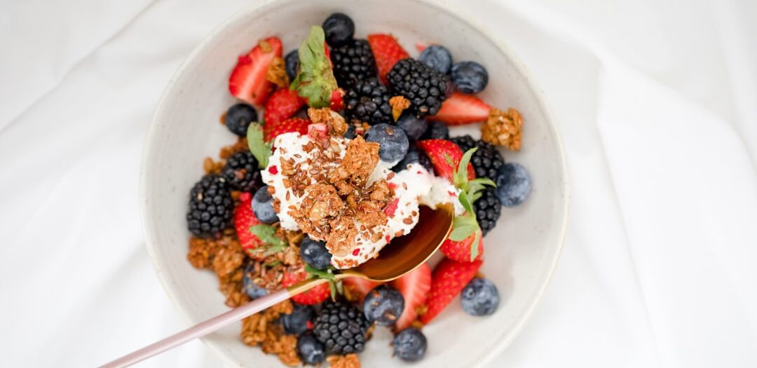 German Strawberry Quark Breakfast Bowl