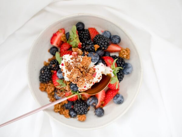 German Strawberry Quark Breakfast Bowl