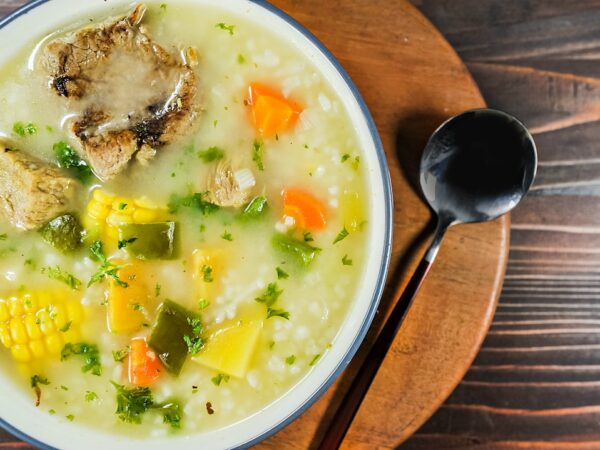 Khao Tom – Thai Rice Soup with Chicken