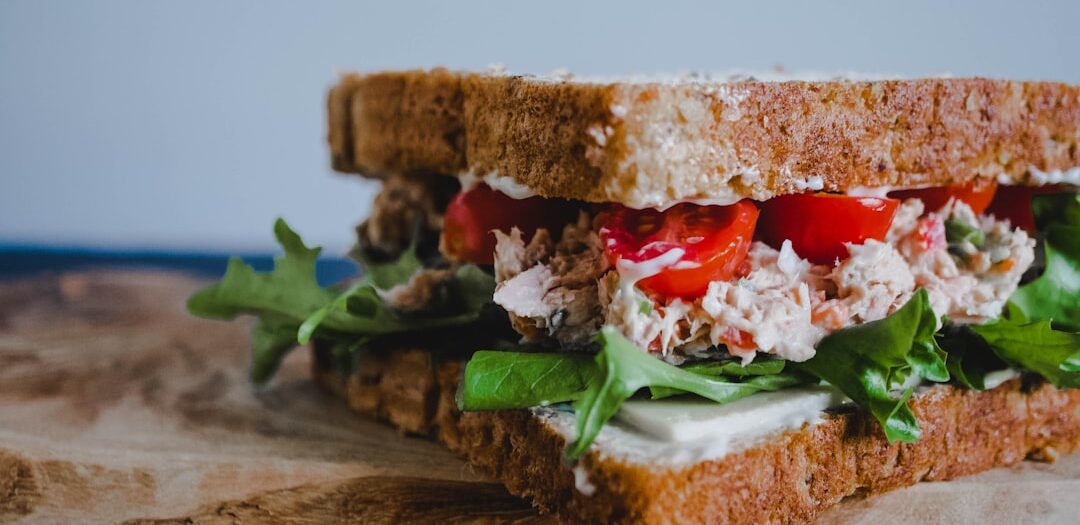 Autumn Apple Walnut Chicken Salad Sandwich