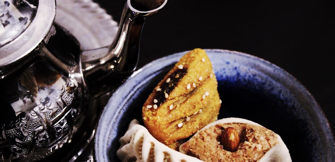 Moroccan Msemen with Honey and Almonds