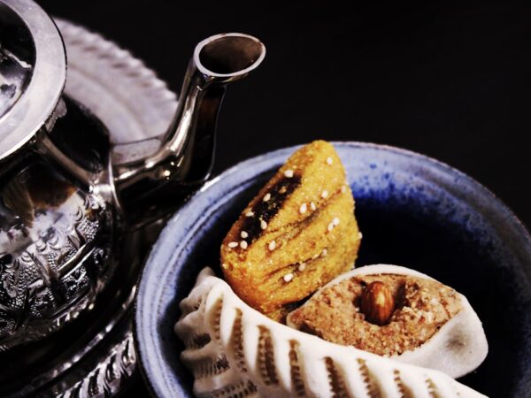 Moroccan Msemen with Honey and Almonds