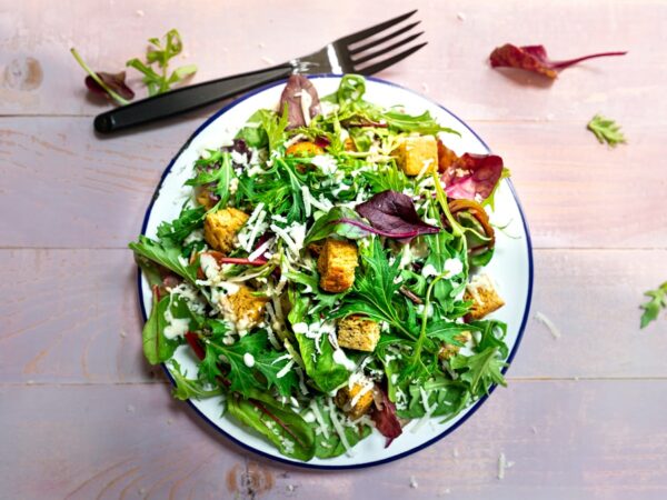 Spanish Autumn Salad with Roasted Pumpkin and Jamón
