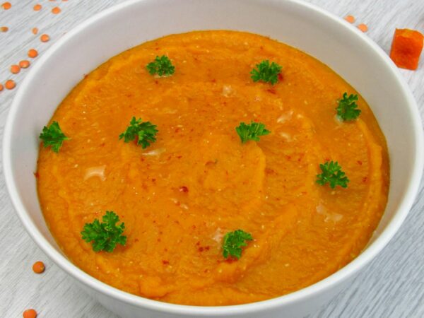 Turkish Red Lentil and Bulgur Soup